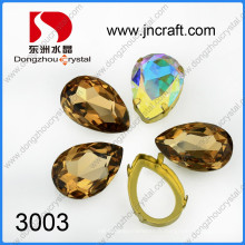 20 * 30mm délicate pierre cristal fantaisie avec griffe pour la vente en gros